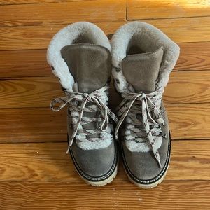 See by Chloe Eileen Shearling-Lined Suede Booties